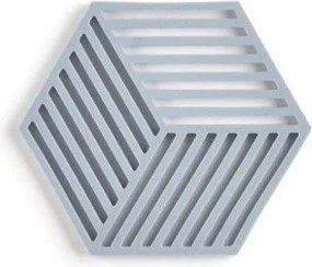Sivomodrá silikónová podložka pod hrniec Zone Hexagon
