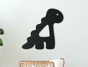 drevko Nálepka do detskej izby Dinosaurus Rozmer obrazu: 32 x 32,5 cm, Farba dekorácie: Čierna