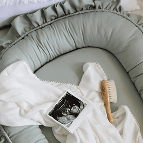 Saténovo bavlnené hniezdo pre bábätká púštne zelená