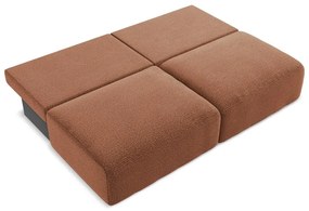 Rozkladacia/s úložným priestorom pohovka v tehlovej farbe 216 cm Kalena – Makamii