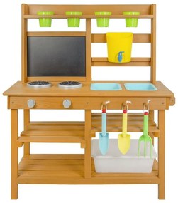 2Kids Toys Dřevěná zahradní kuchyňka
