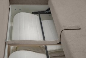 Pohovka rozkladacia na lôžko Genf, béžová látka