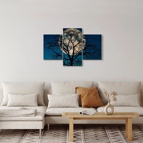 Obraz stromu so splnom (90x60 cm)