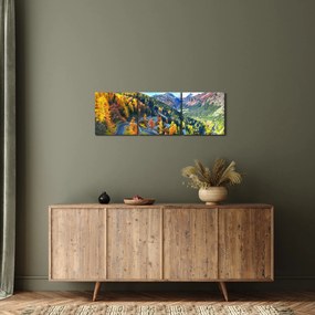Obraz - Malojský priesmyk (s hodinami) (90x30 cm)