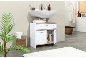 Livarno home Skrinka pod umývadlo, biela, 58 x 55 x 28 cm  (100392443)