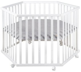 Biela detská ohrádka 112x97 cm Roba style – Roba