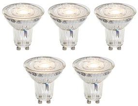 Sada 5 stmievateľných LED žiaroviek GU10 50 mm v Kelvinoch číra 4,9 W 400 lm 2200 – 3000 K