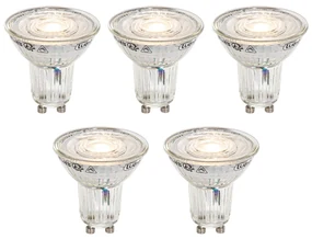 Sada 5 stmievateľných LED žiaroviek GU10 50 mm v Kelvinoch číra 4,9 W 400 lm 2200 – 3000 K