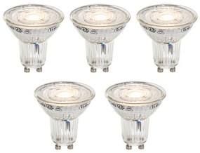 Sada 5 stmievateľných LED žiaroviek GU10 50mm - Nastaviteľná teplota farby 2200-3000K, 4,9W 400 lm