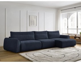 Tmavomodrá rohová pohovka Aden – Bobochic Paris