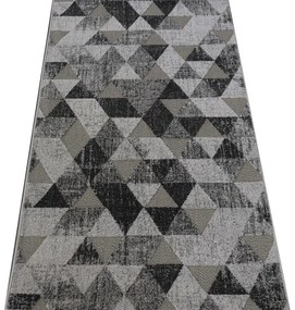 Berfin Dywany, Kusový koberec Lagos 1700 Grey (Dark Silver), 160x220, šedá, obývacia izba