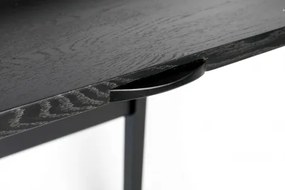 ZUIVER BARBIER BLACK pracovný stôl