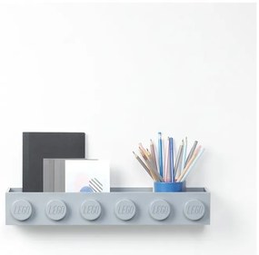 Detská sivá nástenná polička LEGO® Sleek