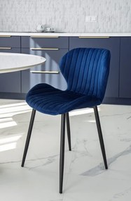 Jedálenská stolička DALLAS VELVET granátová