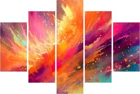 Obraz - Dynamická abstrakcia (150x105 cm)