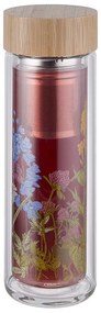 TEA TENDER Fľaša na čaj s kvetinovou potlačou 450 ml