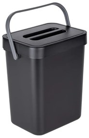 WENKO 55027100 - Odpadkový kôš BLACK OUTDOOR KITCHEN 19x24 cm čierny/šedý/priehľadný