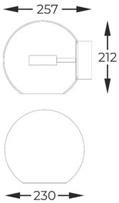Zuma Line W0428-01D-L4AC - LED Nástenné svietidlo ENCELADUS LED/5W/230V zlatá