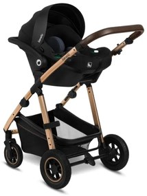 Lionelo - Kombinovaný kočík 3v1 AMBER Čierny Onyx