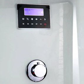 Infračervená parná kabína-sauna s hydromasážnou funkciou BELMONTE 145x90x215cm
