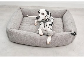 Sivý pelech pre psa z materiálu buklé 71x91 cm Senso Pebble M – MiaCara