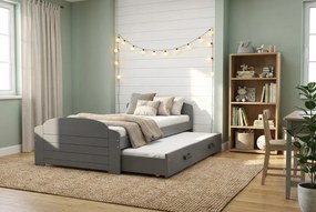 Posteľ s prístelkou LILI 200x90 Grafitová