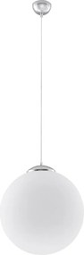 Sollux SL.0264 - Luster na lanku UGO 1xE27/15W/230V priemer 30 cm biela/lesklý chróm