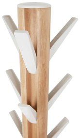 Biely prírodný vešiak z kaučukového dreva Flapper - Umbra