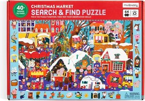 Puzzle Hľadaj a Nájdi Vianočný trh 64ks