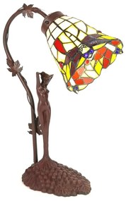 Dekoratívna lampa vitráž AKT 14*37