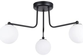 Čierno-biele stropné svietidlo Beam – Sollux