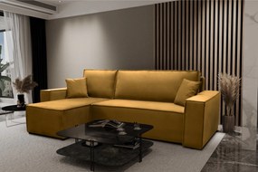 ROHOVÁ SEDAČKA TERRY SWING 7 HORČICOVÝ ZAMAT 244 x 142 cm