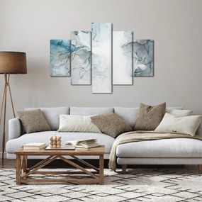 Obraz - Modrý mramor (150x105 cm)