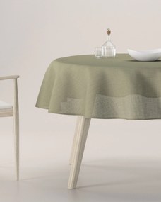 Obrus okrúhly farba produktu zelená látka zapletaná