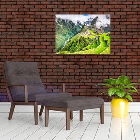 Sklenený obraz - Machu Picchu (70x50 cm)