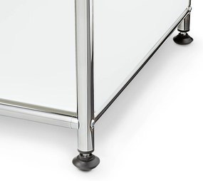 Kovová odkladacia skrinka »CN3« s nastaviteľnými výklopnými priehradkami, biela