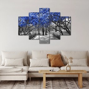Obrázok - Modré stromy, Central Park, New York (150x105 cm)