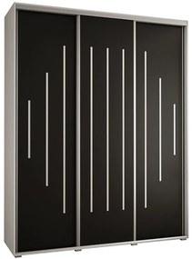 Skriňa 45 Canaris 12 190 biela/čierna/silver