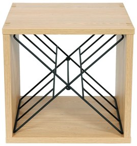 Regál na víno v dekore jaseňa v prírodnej farbe počet fliaš 12 36,5x36x29 cm Macon – Compactor