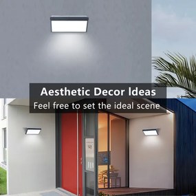 Brilagi-LED Nástenné svietidlo TRIANGLE 1xE27/6W/230V 2700-6500K IP65 antracit