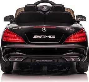 LEAN CARS Autobatéria Mercedes SL65 S Čierne lakované LCD