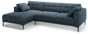 Tmavomodrá rohová pohovka (ľavý roh/s leňoškou) Bemy – Micadoni