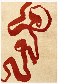 Umývateľný plocho tkaný žakárový koberec Ribbon