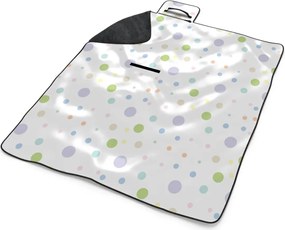 Sablio Plážová deka Farebné bodky: 200x140 cm
