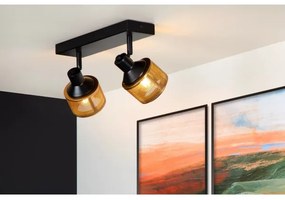 Lucide 77980/02/30 - Bodové svietidlo RAFA 2xE14/40W/230V čierna/bronz