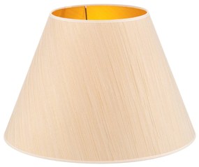 Tienidlo na lampu Sofia 31cm biela/zlatá pruhovaná