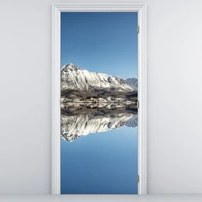 Fototapeta na dvere - Hory a ich odraz (95x205cm)