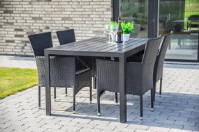 Noela Záhradný jedálenský set Viking L + 4x ratanové kreslo Bali