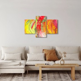 Obraz abstrakcie - maľba (90x60 cm)