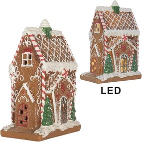 Perníkový LED domček Gingerbread Cotti Candy - 15*9*20 cm